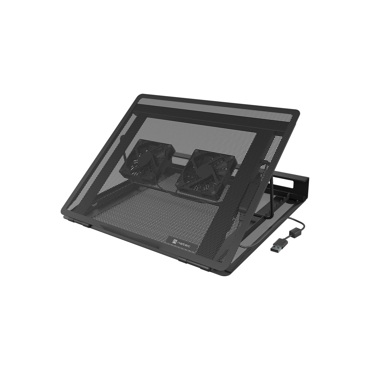 Natec | Laptop Cooler Pad, 2 Fans | Tern 2 Plus | Black