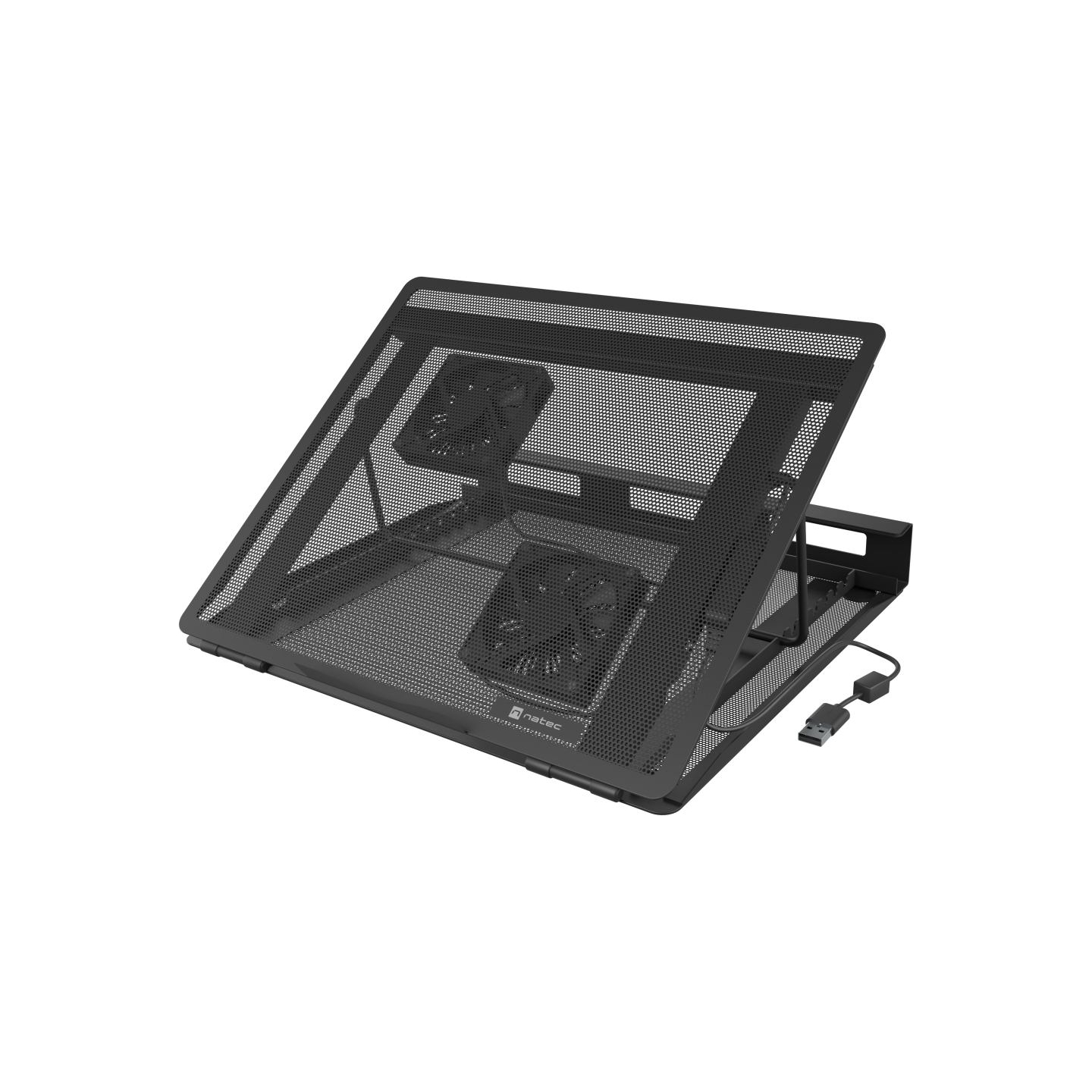 Natec | Laptop Cooler Pad, 2 Fans | Tern 2 Plus | Black