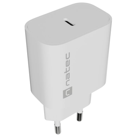 Natec Ribera USB Charger 1X USB-C 20W, White