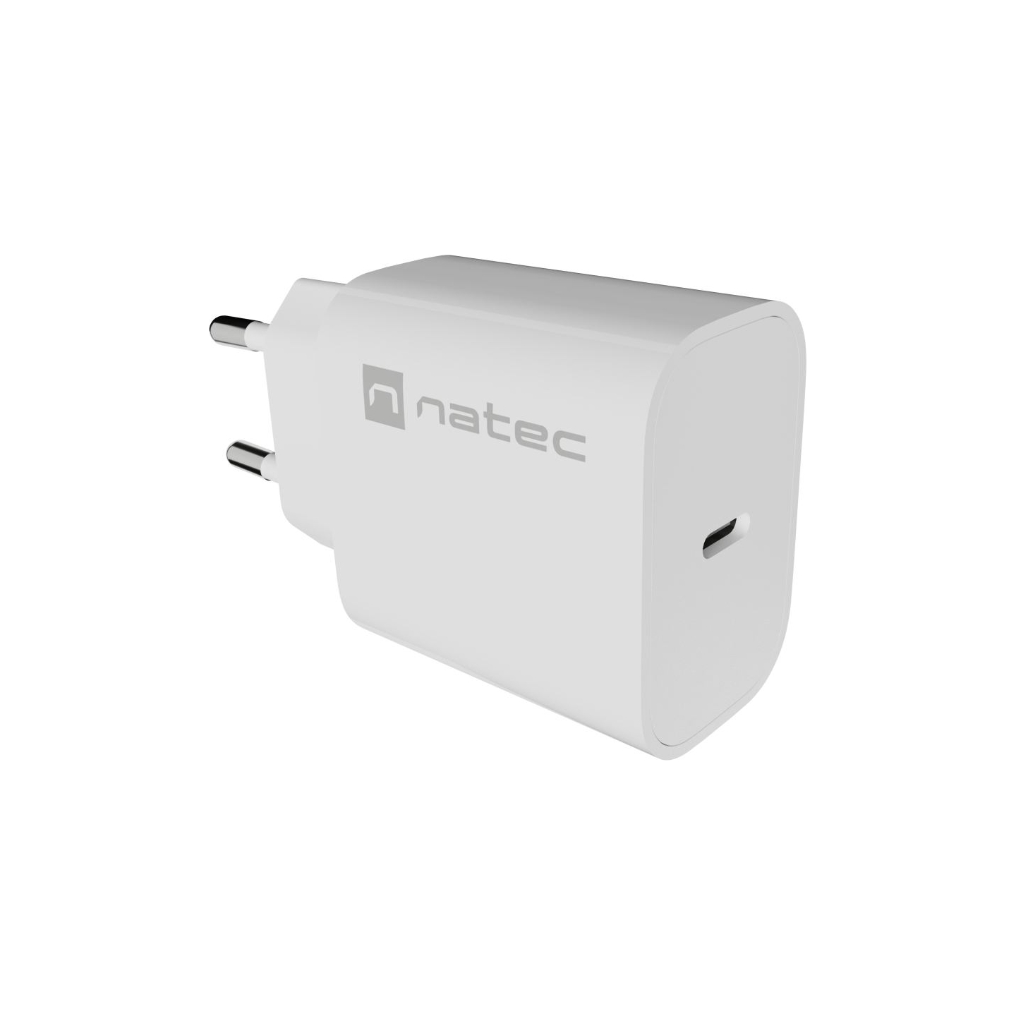 Natec Ribera USB Charger 1X USB-C 20W, White