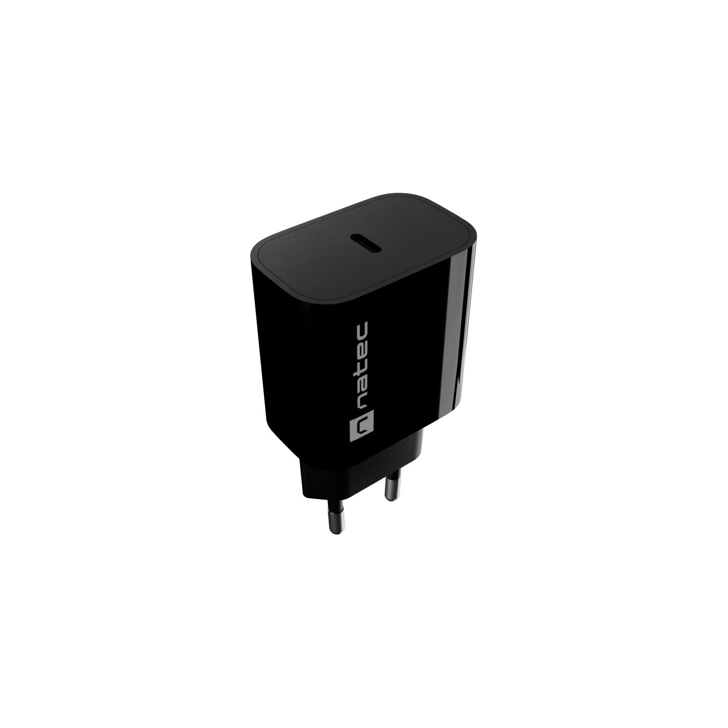 Natec Ribera USB Charger 1X USB-C 20W, Black