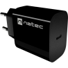 Natec Ribera USB Charger 1X USB-C 20W, Black