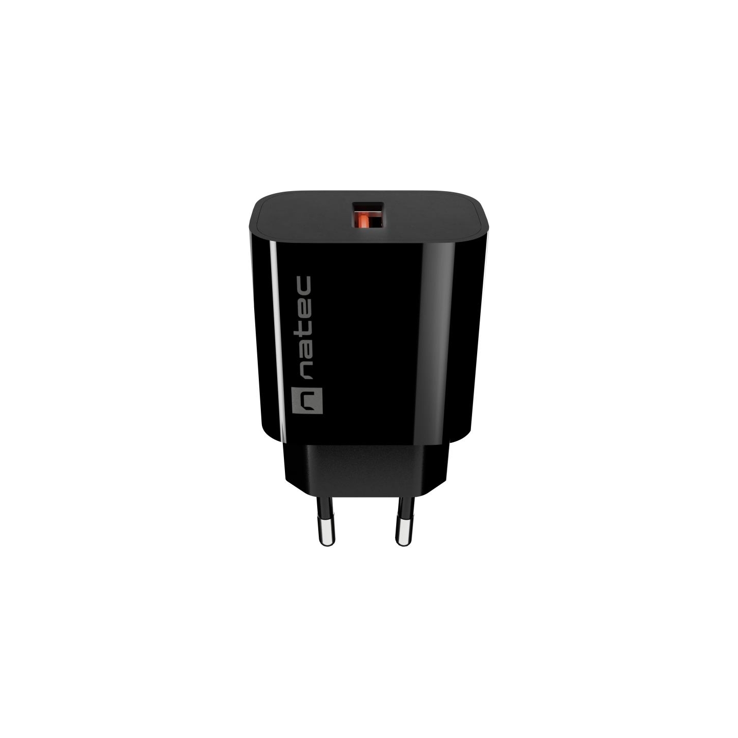 Natec Ribera USB Charger 1X USB-A 18W, Black