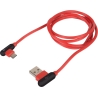 Natec Prati, Angled USB Type C to Type A Cable 1m, Red | Natec | Angled USB Type C to USB Type A | Prati | USB Type C | USB Type