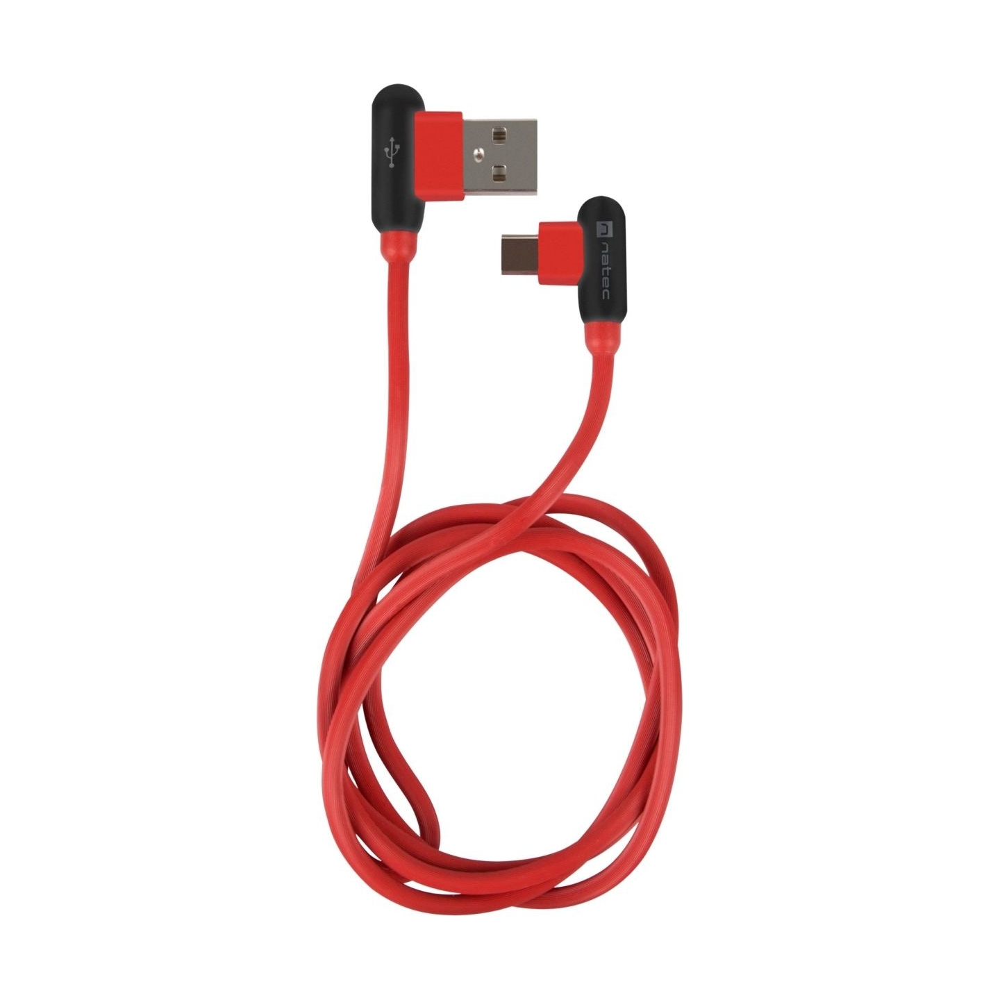 Natec Prati, Angled USB Type C to Type A Cable 1m, Red | Natec | Angled USB Type C to USB Type A | Prati | USB Type C | USB Type