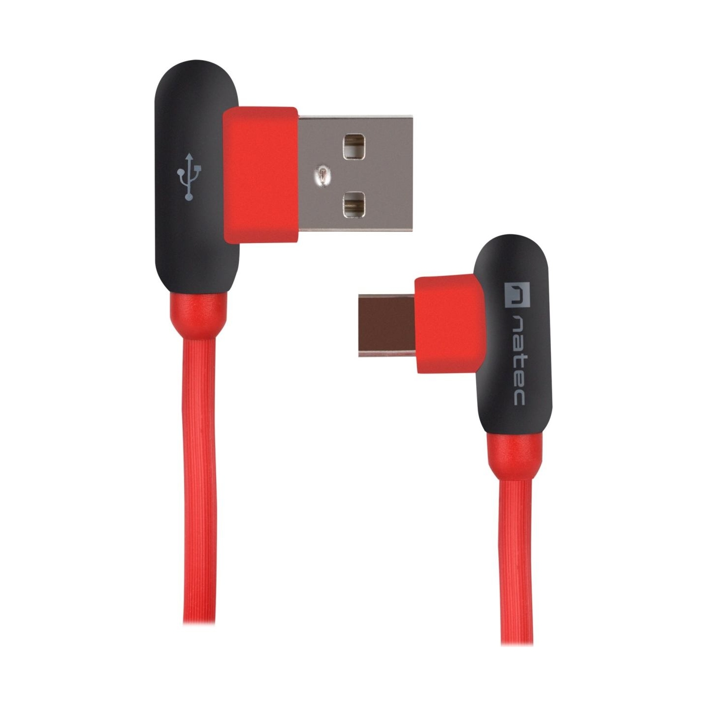 Natec Prati, Angled USB Type C to Type A Cable 1m, Red | Natec | Angled USB Type C to USB Type A | Prati | USB Type C | USB Type