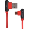 Natec Prati, Angled USB Type C to Type A Cable 1m, Red | Natec | Angled USB Type C to USB Type A | Prati | USB Type C | USB Type