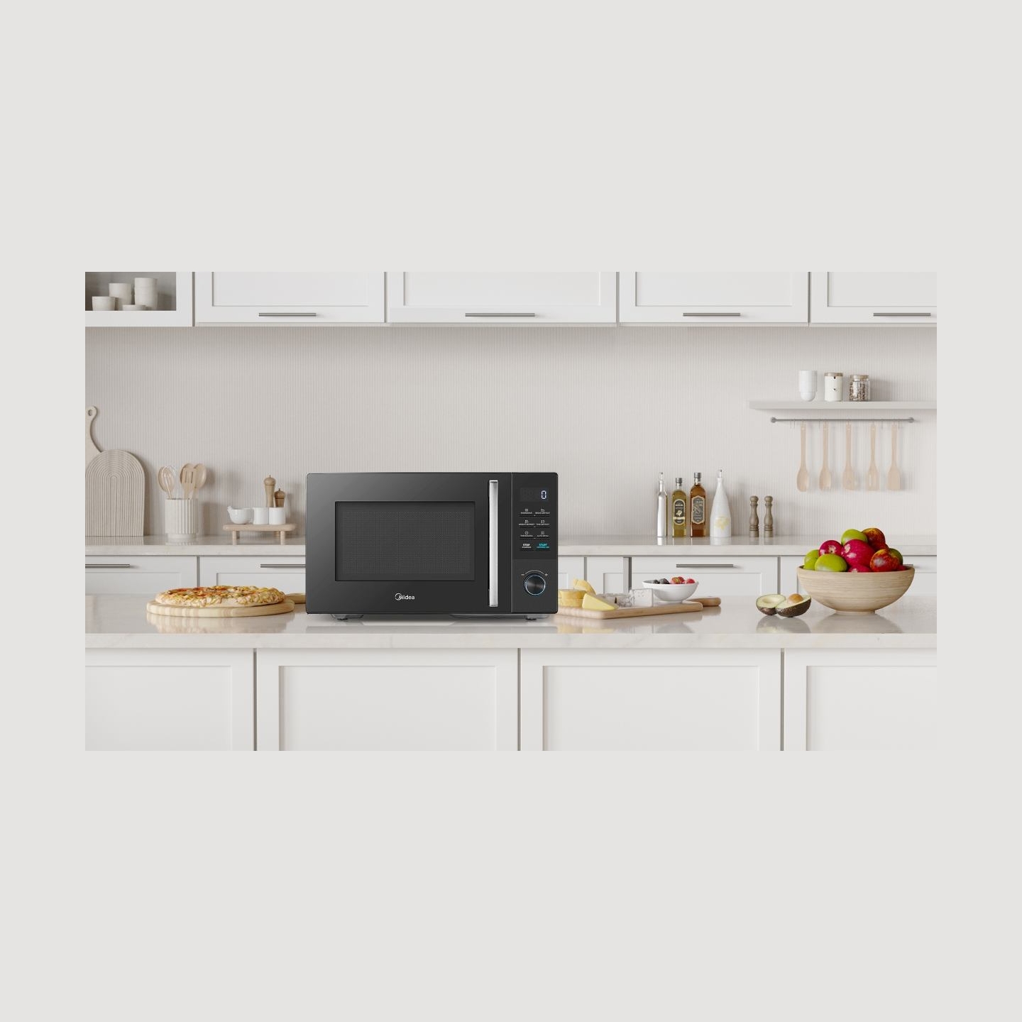 Midea Microwave oven | MMO-AM25VB(BK) | Free standing | 25 L | 900 W | Black