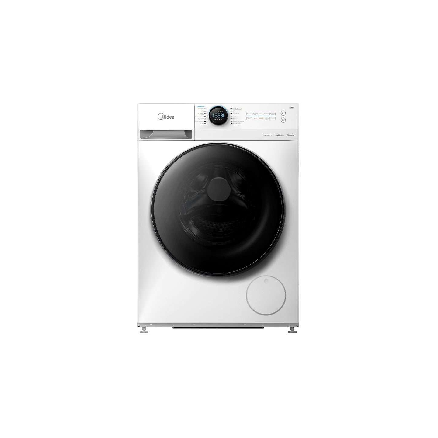 Midea Washing Machine with Dryer | MF200D80WB/W-HR | Energy efficiency class A/E | Front loading | Washing capacity 8 kg | 1400 