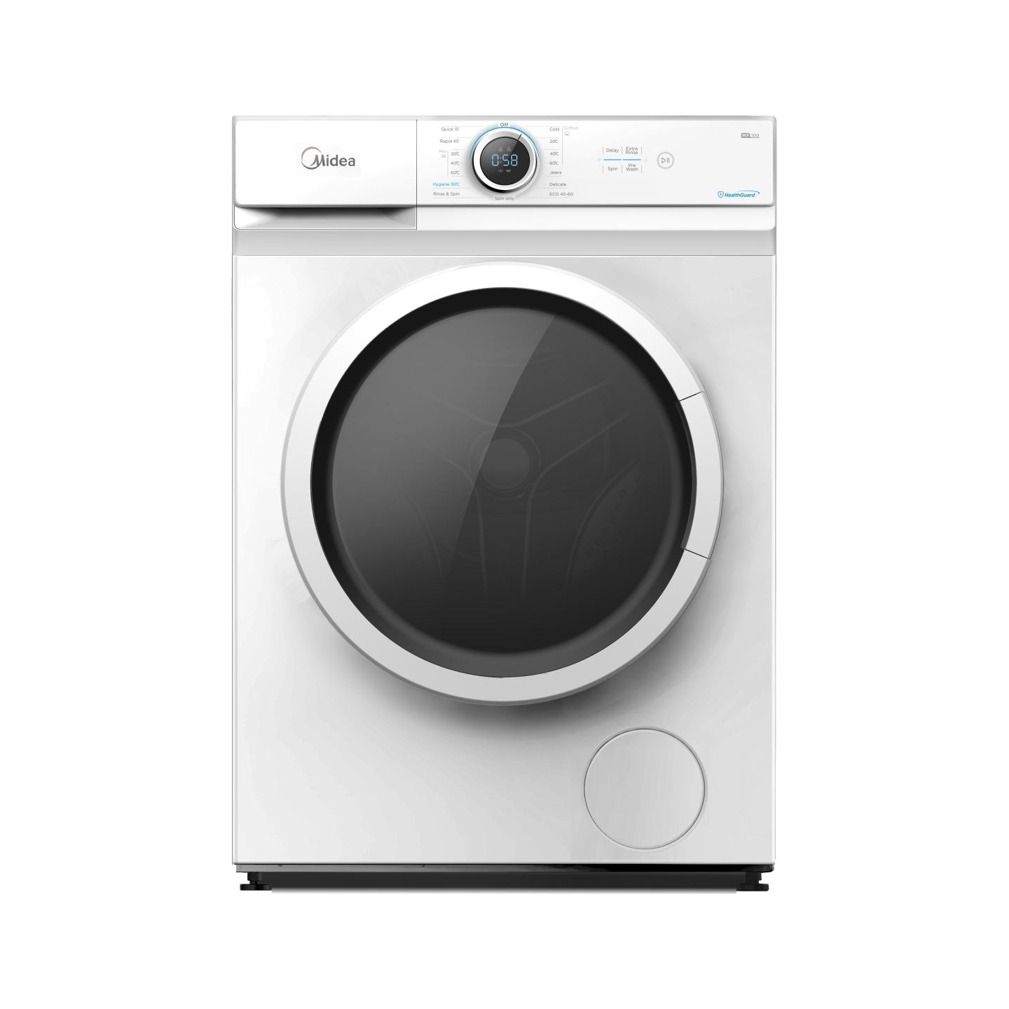 Midea Washing Machine | MF100W70/W | Energy efficiency class D | Front loading | Washing capacity 7 kg | 1200 RPM | Depth 40 cm 