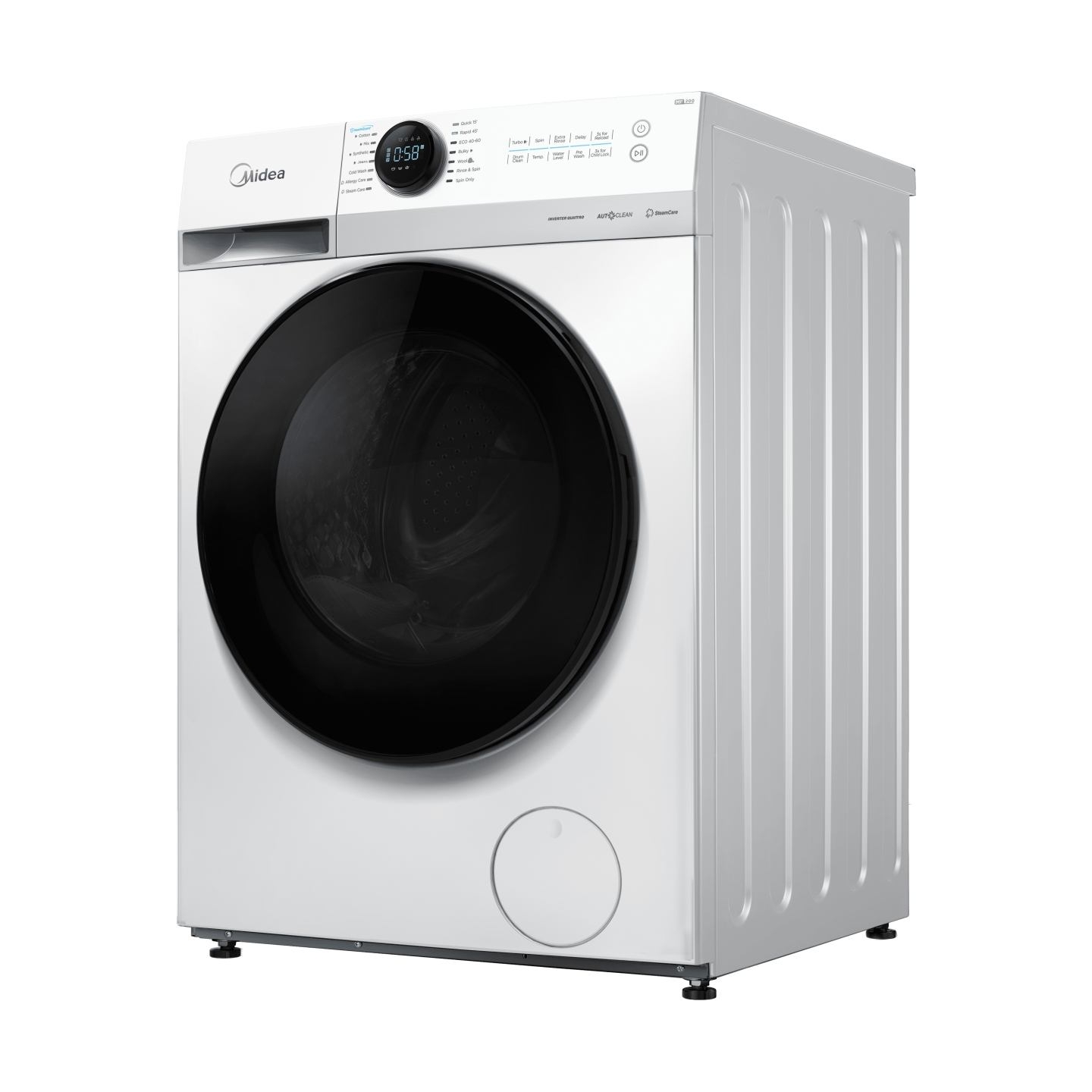 Midea Washing Machine | MF200W80WB/W-HR | Energy efficiency class A | Front loading | Washing capacity 8 kg | 1400 RPM | Depth 4