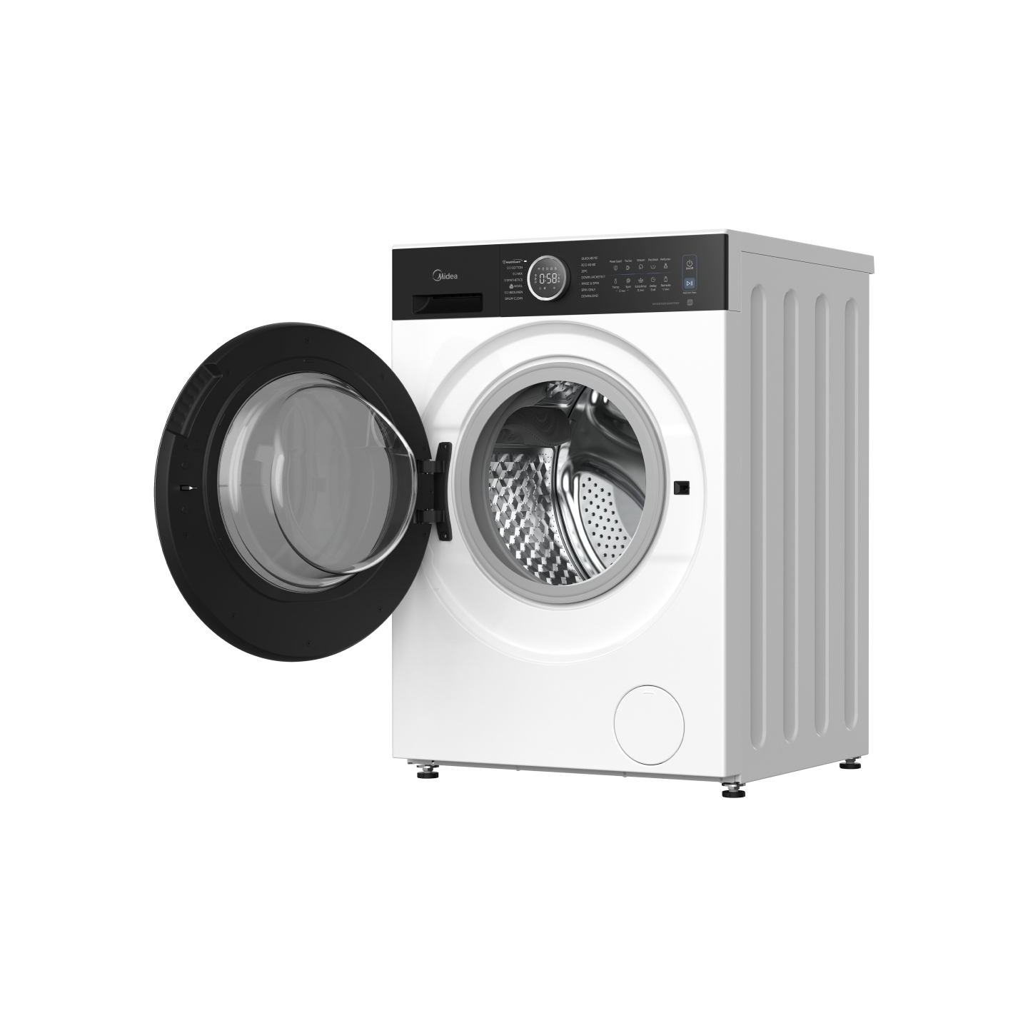 Midea Washing Machine | MF205W80BA30/W-BK | Energy efficiency class A | Front loading | Washing capacity 8 kg | 1400 RPM | Depth