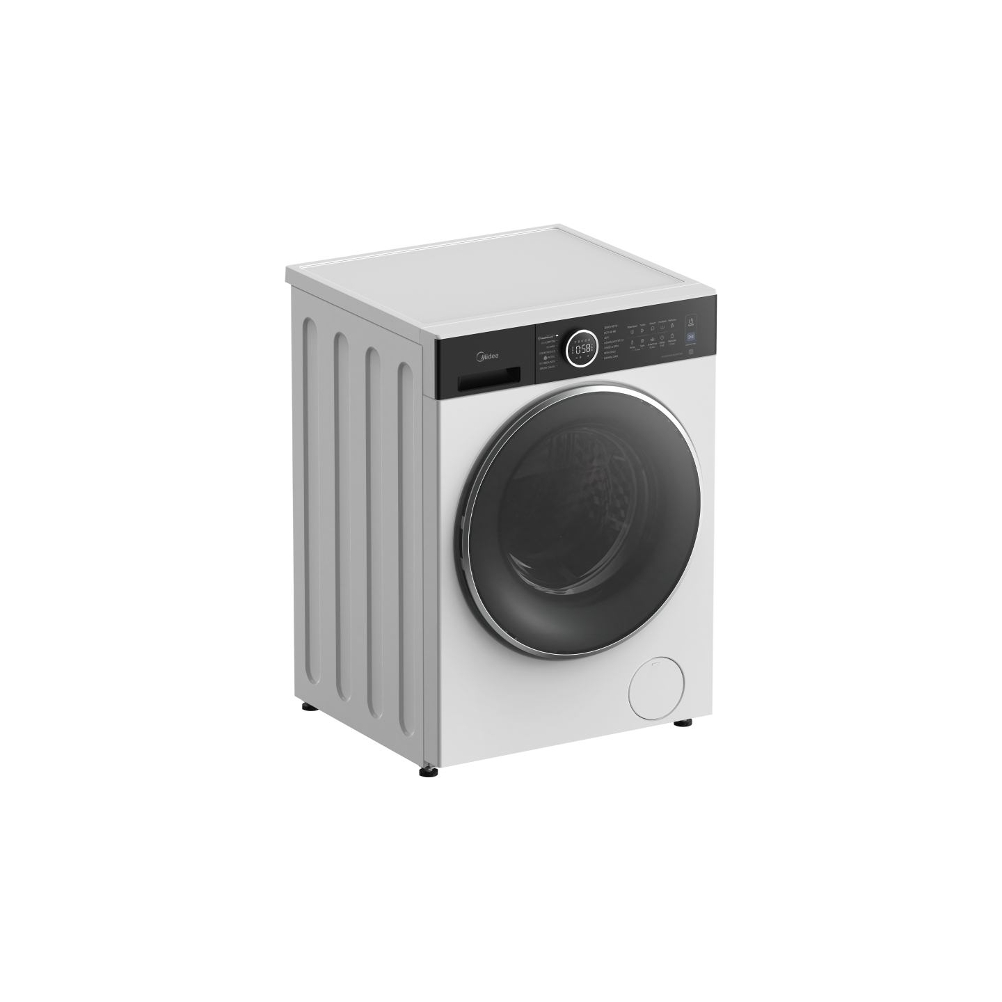 Midea Washing Machine | MF205W80BA30/W-BK | Energy efficiency class A | Front loading | Washing capacity 8 kg | 1400 RPM | Depth