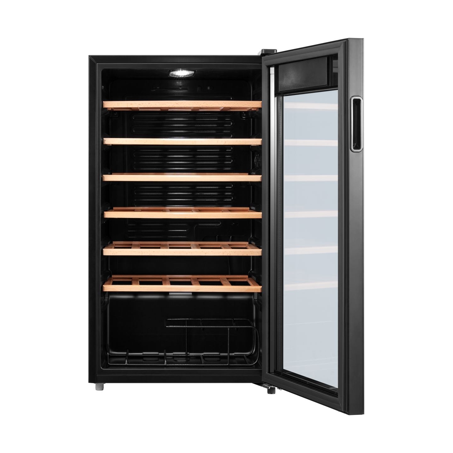 Midea Wine Cooler | MDRW150FGG22W | Energy efficiency class Class G | Free standing | Bottles capacity 34 | Black