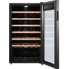 Midea Wine Cooler | MDRW150FGG22W | Energy efficiency class Class G | Free standing | Bottles capacity 34 | Black
