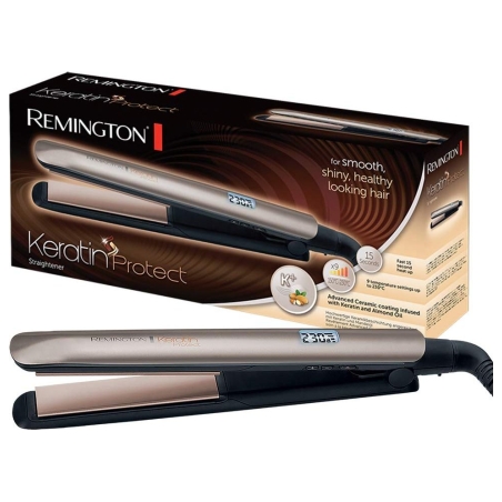Remington | Keratin Protect Hair Straightener | S8540 | Ceramic heating system | Display LCD | Temperature (max) 230 °C | Bronze