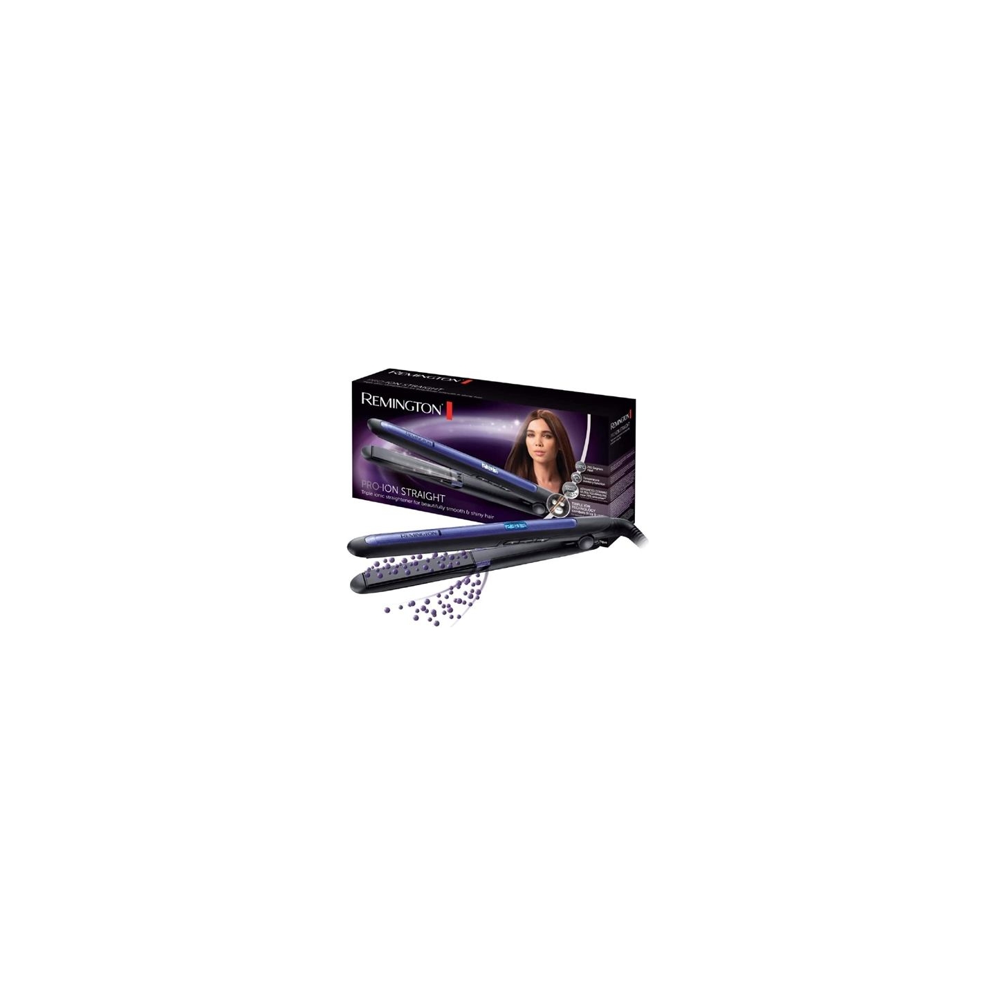 Remington | Pro-Ion Hair Straightener | S7710 | Ceramic heating system | Ionic function | Display Digital | Temperature (min) 15