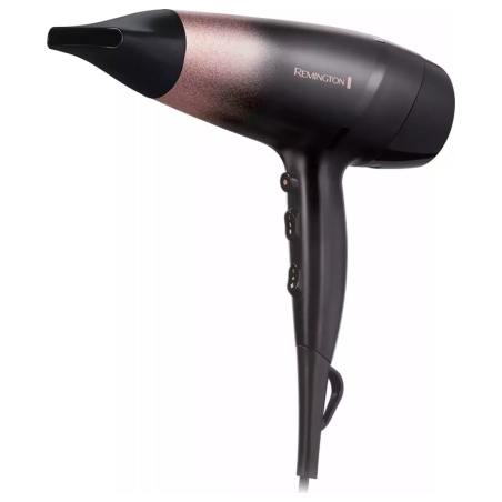 Remington Hair Dryer | D5305 Rose Shimmer | 2200 W | Number of temperature settings 3 | Ionic function | Diffuser nozzle | Black