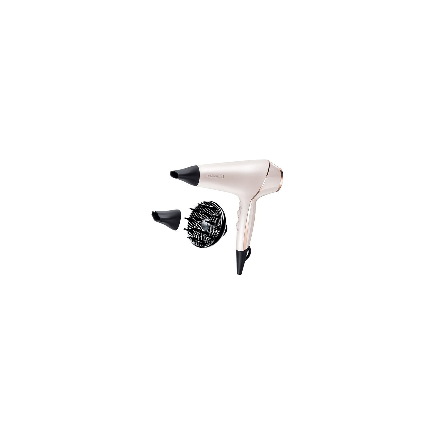 Remington | Hair dryer | ProLuxe AC9140 | 2400 W | Number of temperature settings 3 | Ionic function | Diffuser nozzle | White/G