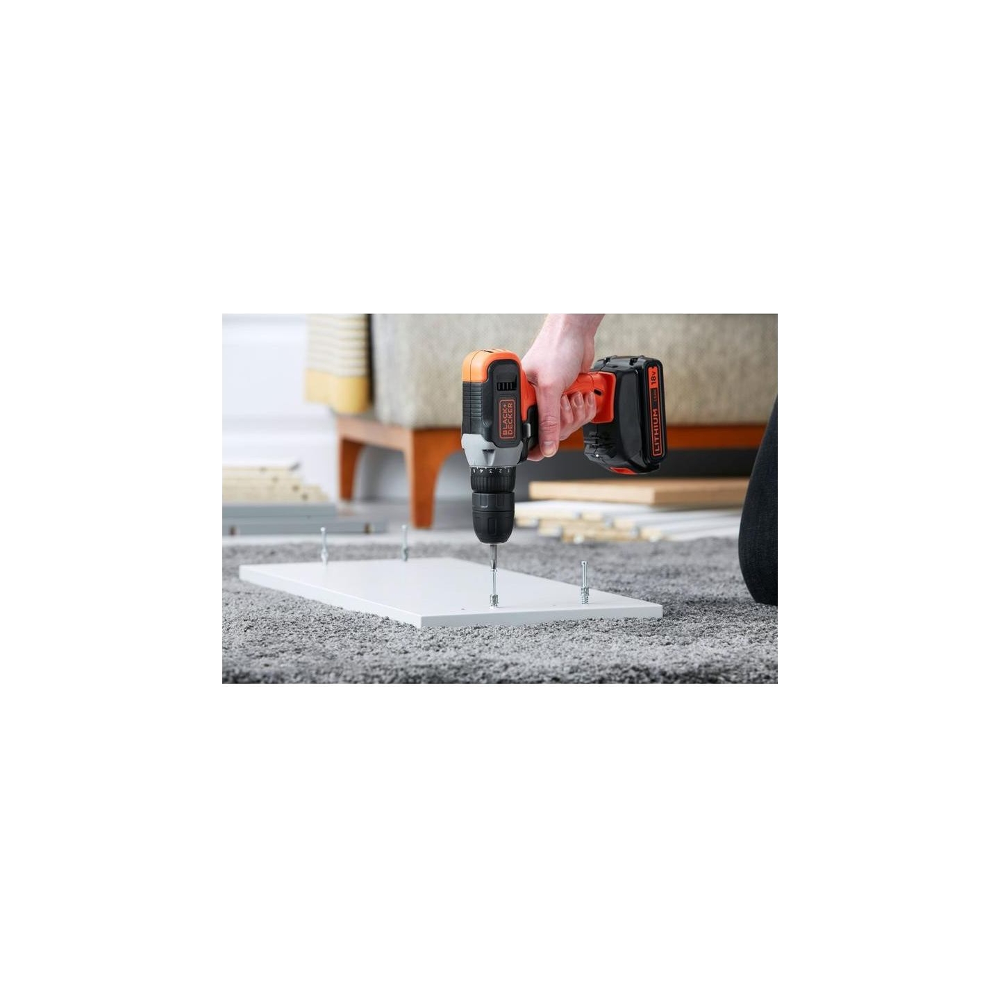 Black & Decker | Cordless Drill Driver | BCD001C1-QW | 18 V | 1.5 Ah | Lithium
