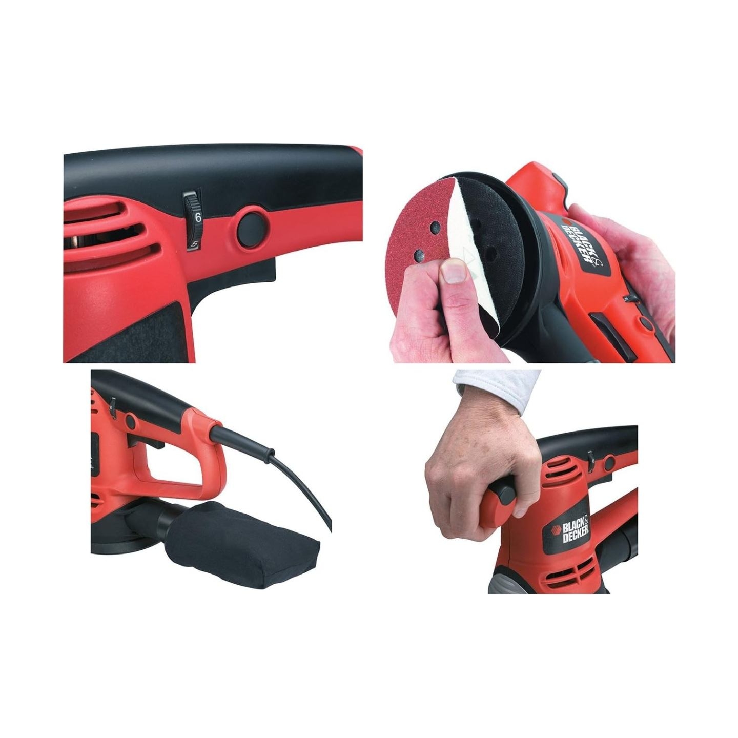 Black & Decker Random Orbital Sander KA191EK-QS | 480 W