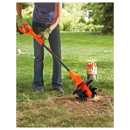 Black & Decker BETL1820L-QW Tiller, Loaded, 18 V, 2 Ah