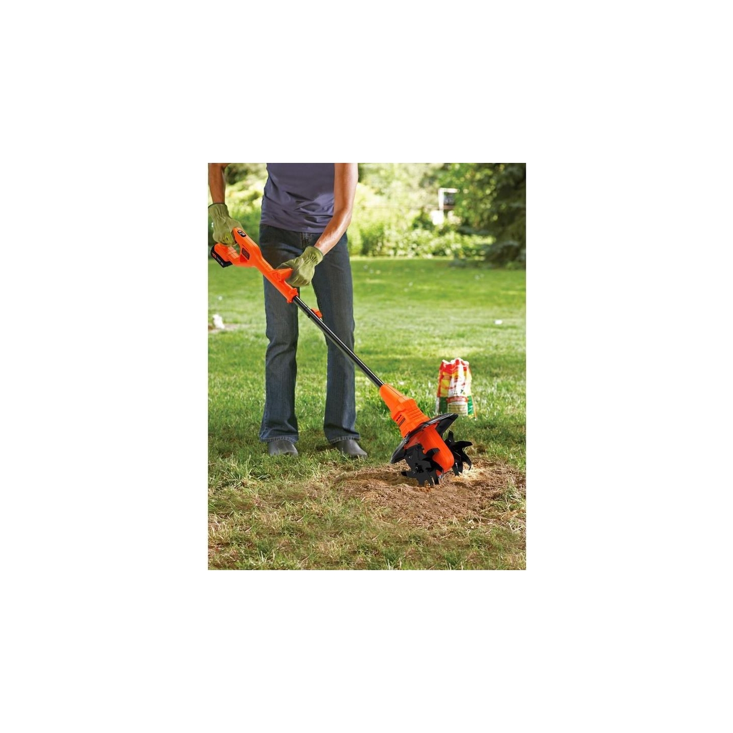 Black & Decker BETL1820L-QW Tiller, Loaded, 18 V, 2 Ah