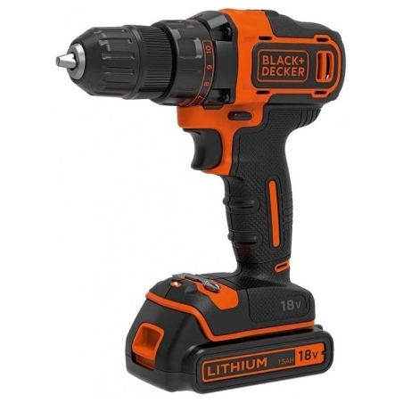 Black & Decker 18V , 2x1.5 Ah Cordless drill driver | BDCDD186KB-QW
