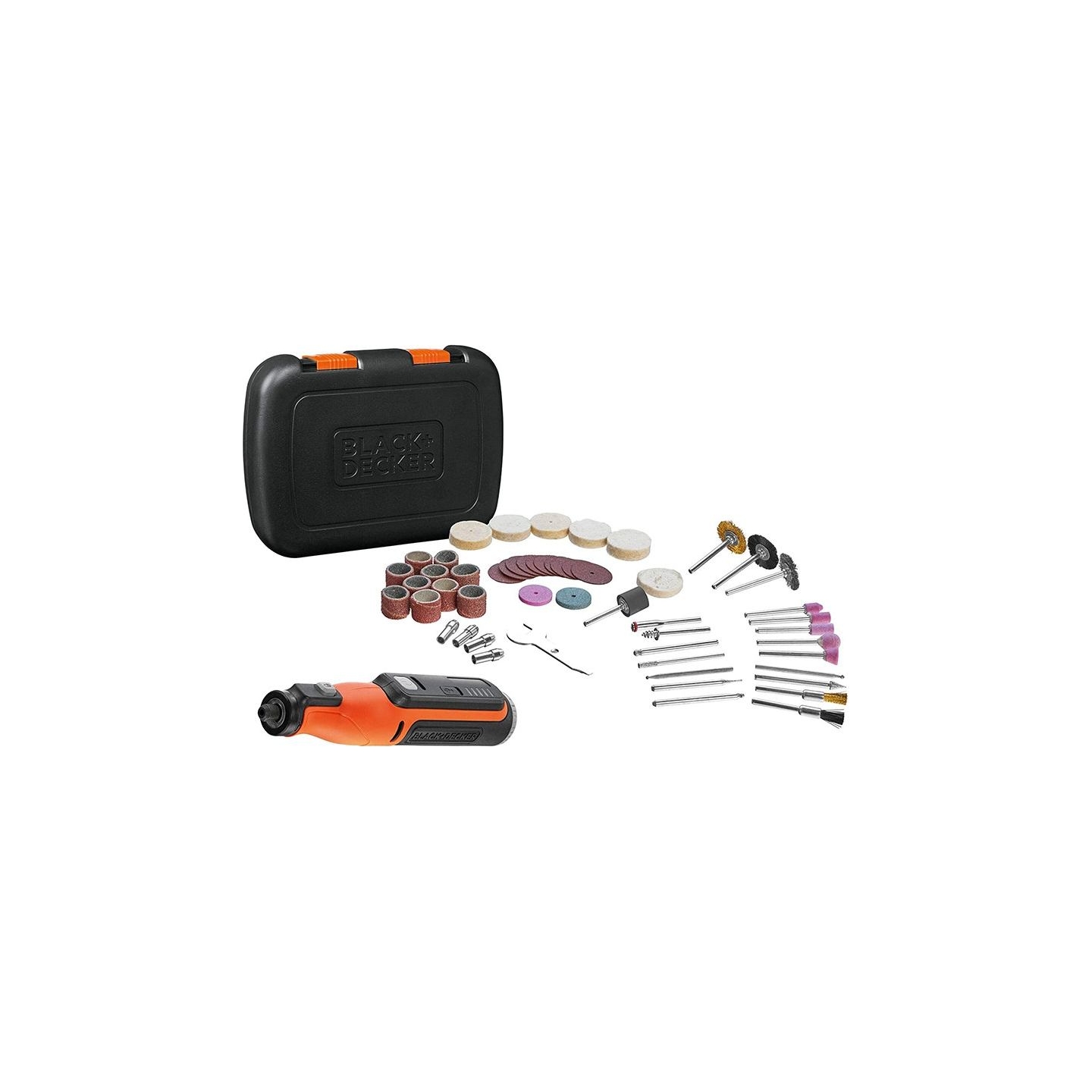 Black & Decker | 8V Cordless Rotary Tool With Kit Box | BCRT8IK-XJ