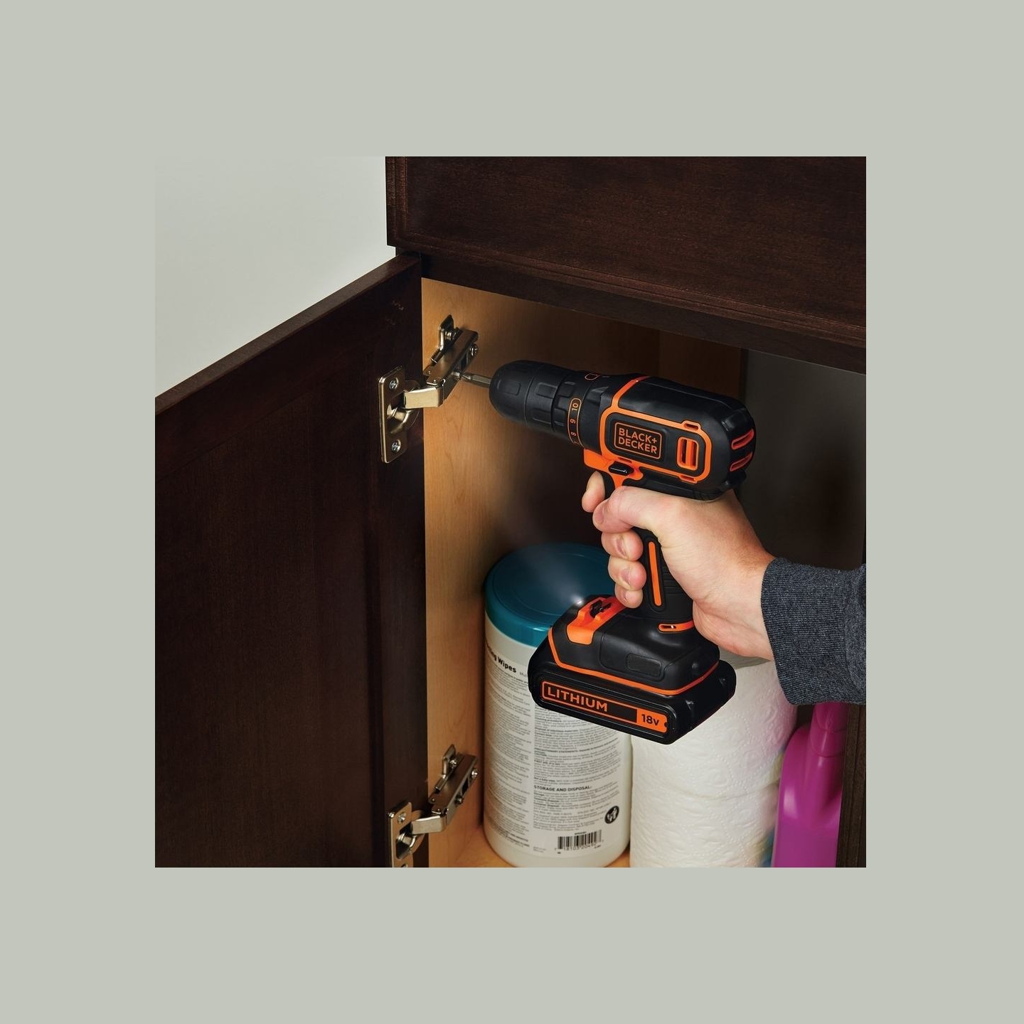 Black & Decker Cordless Drill | BDCDC18B-QW | 18 V | 2x 1.5 Ah | Li-Ion