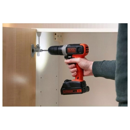 Black & Decker | Cordless Drill Driver | BCD001C2-QW | 18 V | 2x1.5 Ah | Lithium