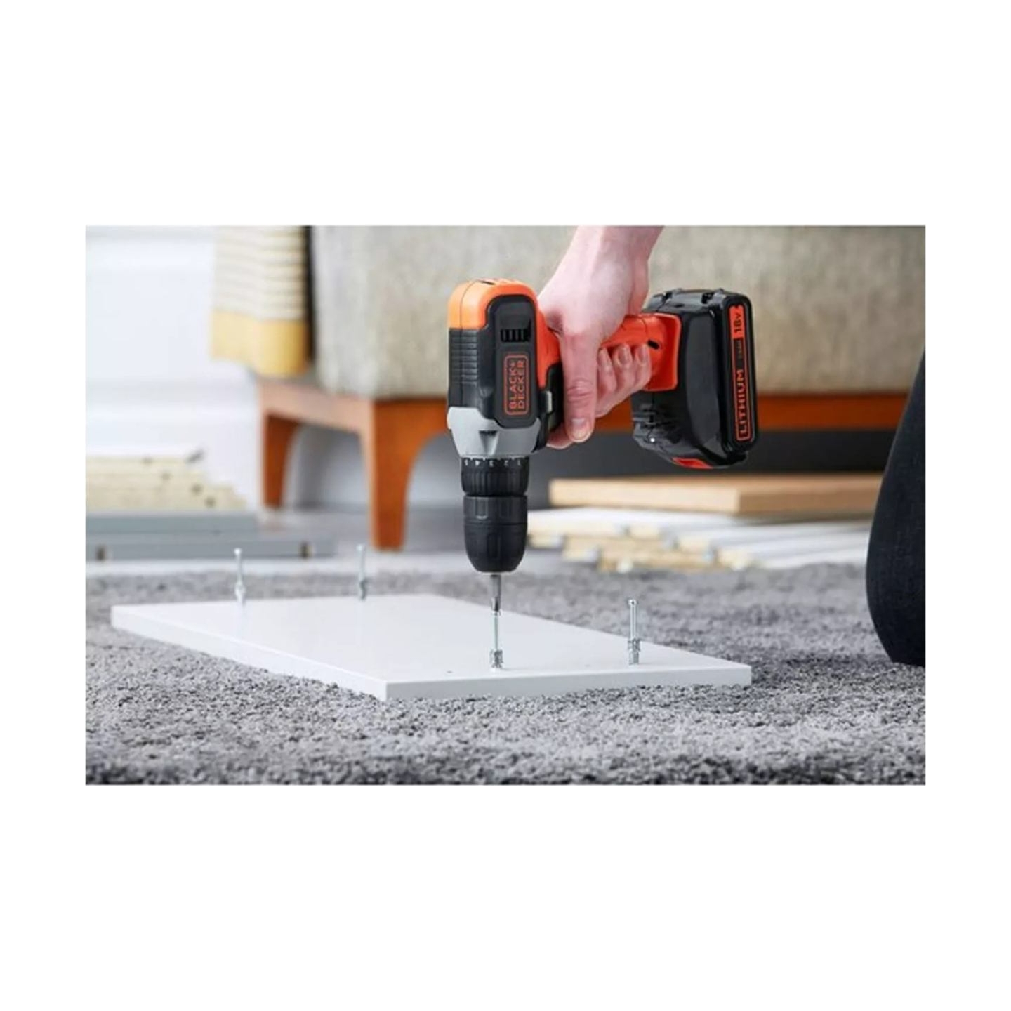 Black & Decker | Cordless Drill Driver | BCD001C2-QW | 18 V | 2x1.5 Ah | Lithium