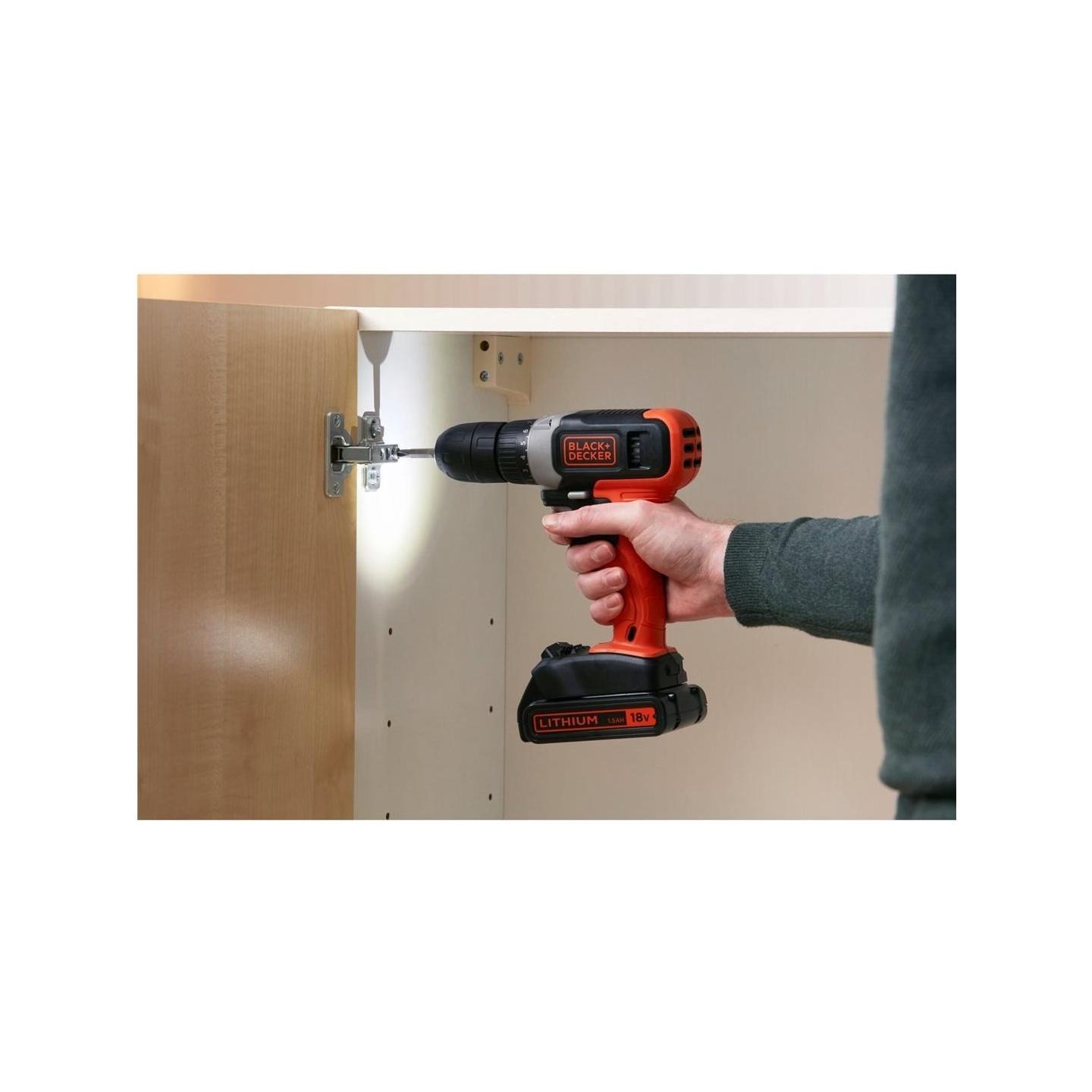 Black & Decker | Cordless Drill Driver | BCD001C2-QW | 18 V | 2x1.5 Ah | Lithium