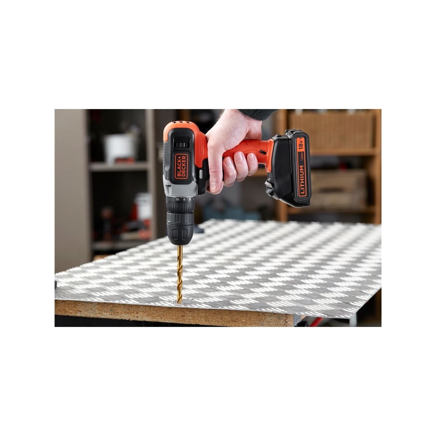 Black & Decker | Cordless Drill Driver | BCD001C2-QW | 18 V | 2x1.5 Ah | Lithium