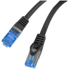 Lanberg | Patch Cord cat. 6 FTP | PCF6A-10CC-0025-BK | S/FTP | S/FTP shielding type – Aluminium braid on wire and each pair foil