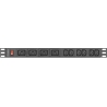 Lanberg Power Distribution unit (PDU) 19" 1U 16A 2M 4x C19 6x IEC C13 Sockets C20 | PDU-04I1906I-0200-C20-BK