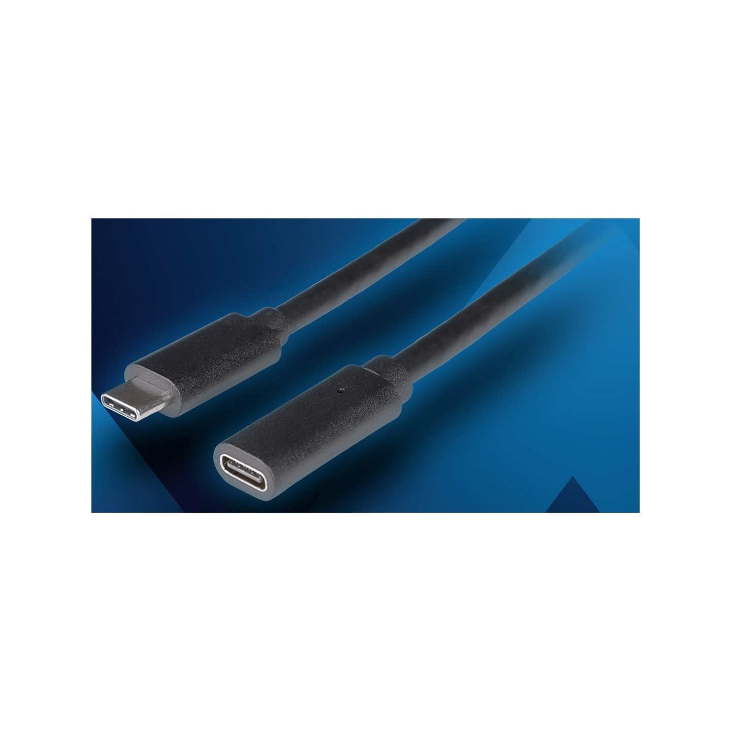 Lanberg | USB-C M/F 3.1 Cable | CA-USBE-20CC-0005-BK