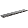 Lanberg | Patch panel 24 port 0.5U 19" CAT.5E FTP with cable organizer shielded | PPS5-0024-B