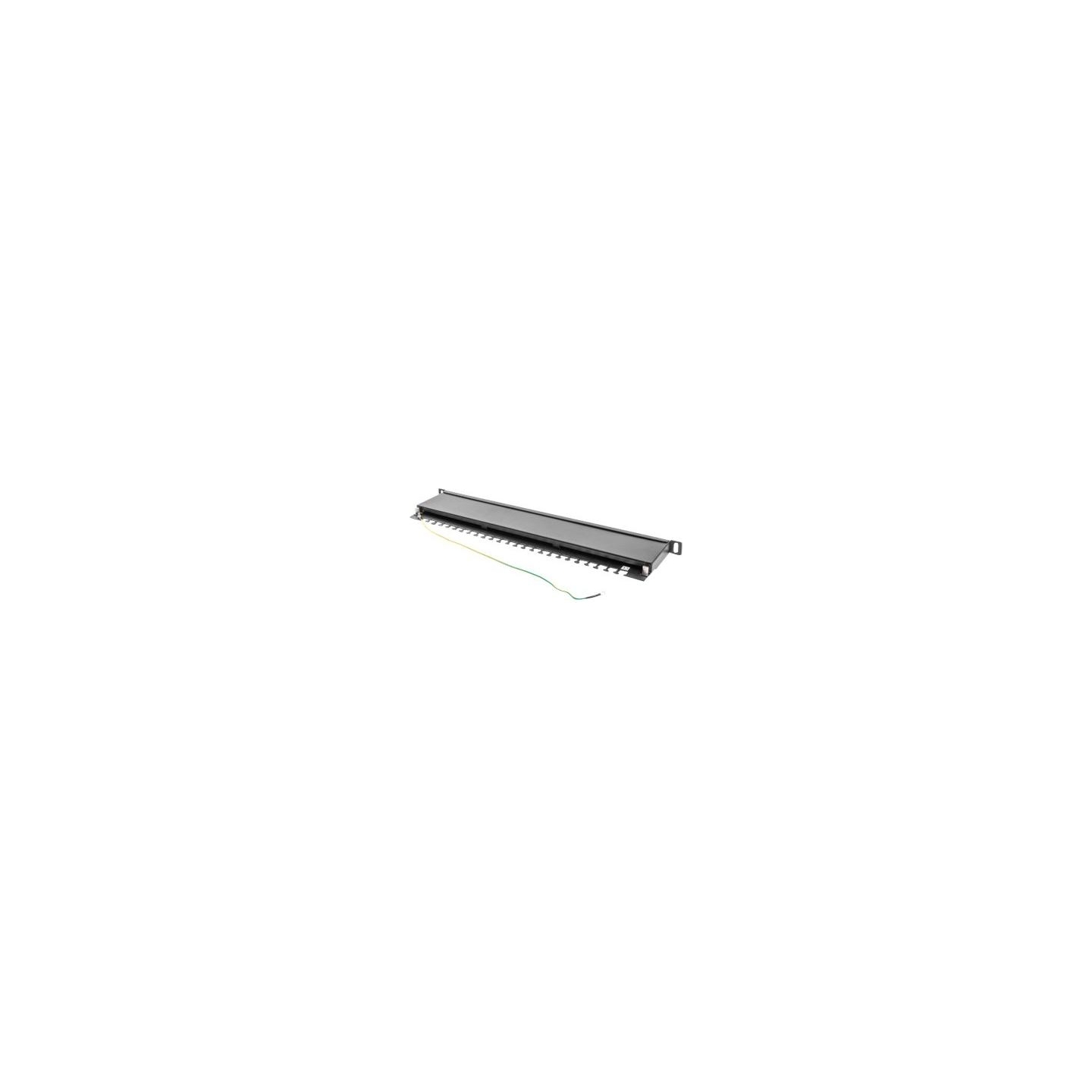 Lanberg | Patch panel 24 port 0.5U 19" CAT.5E FTP with cable organizer shielded | PPS5-0024-B