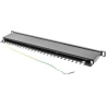 Lanberg | Patch panel 24 port 0.5U 19" CAT.5E FTP with cable organizer shielded | PPS5-0024-B