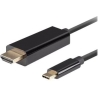 Lanberg USB-C to HDMI Cable, 1.8 m 4K/60Hz, Black | Lanberg | USB-C to HDMI Cable | CA-CMHD-10CU-0018-BK | Black | 1.8 m