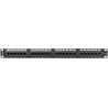 Lanberg | Patch Panel 24 port 1U 19" CAT.6 UTP | PPU6-1024-B | Black