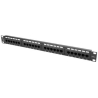Lanberg | Patch Panel 24 port 1U 19" CAT.6 UTP | PPU6-1024-B | Black