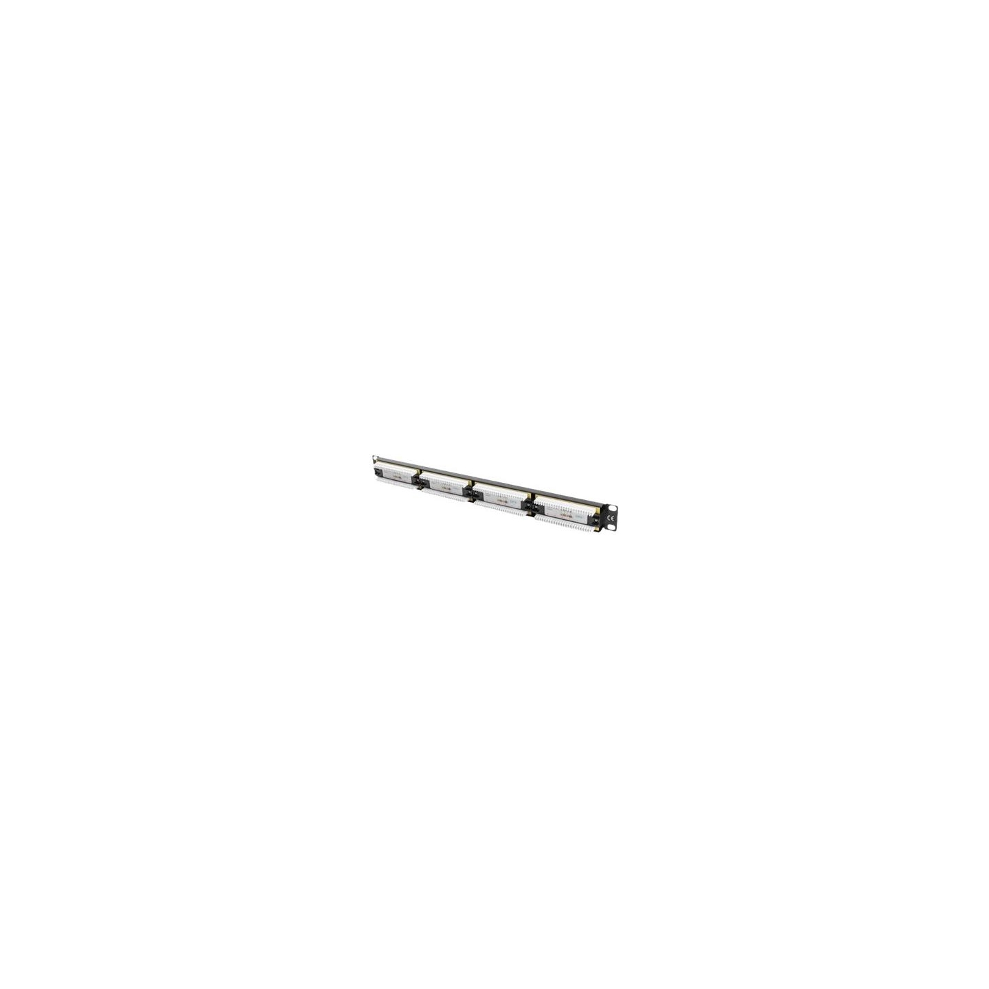 Lanberg | Patch Panel 24 port 1U 19" CAT.6 UTP | PPU6-1024-B | Black