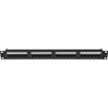 Lanberg | Patch Panel 24 port 1U 19" CAT.6A UTP | PPUA-1024-B | Black