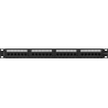 Lanberg | Patch Panel 24 port 1U 19" CAT.6A UTP | PPUA-1024-B | Black