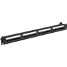 Lanberg | Patch Panel 24 port 1U 19" CAT.6A UTP | PPUA-1024-B | Black