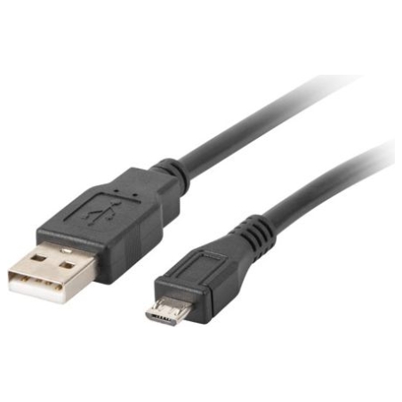 Lanberg | Micro USB to USB Type-A 2.0 Cable, 1 m | CA-USBM-10CC-0010-BK | Micro USB to USB Type-A