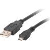 Lanberg | USB Micro (M) to USB-A (M) 2.0 Cable | CA-USBM-10CC-0018-BK