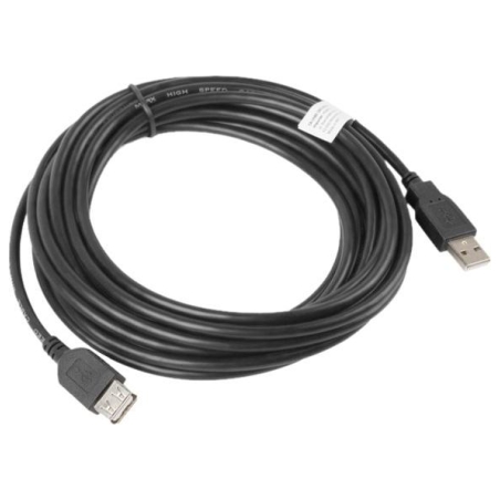 Lanberg | Lanberg USB-A 2.0 Cable, 5 m | CA-USBE-10CC-0050-BK | USB Type-A to USB Type-A
